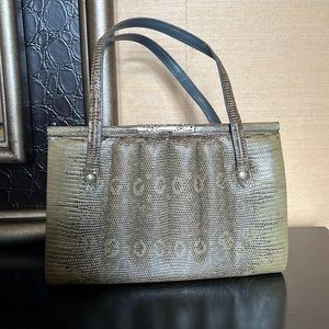 Genuine lizard skin bag